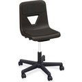 Lorell Lorell® Classroom Adjustable Height Mobile Task Chair - Polypropylene with Padded Seat - Black 99913